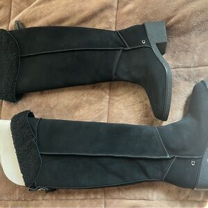 Women’s Coach Black Suede / fur boots size 9